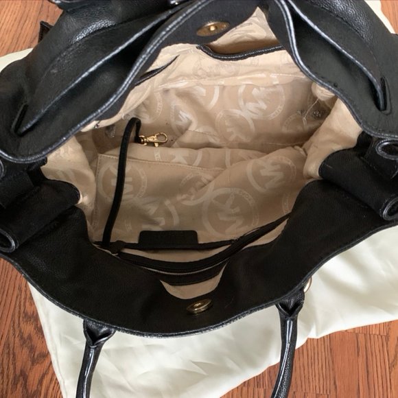 Michael Kors HAMILTON TOTE Black Leather - Picture 4 of 5